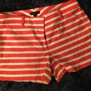 Anne Taylor Orange Striped Shorts